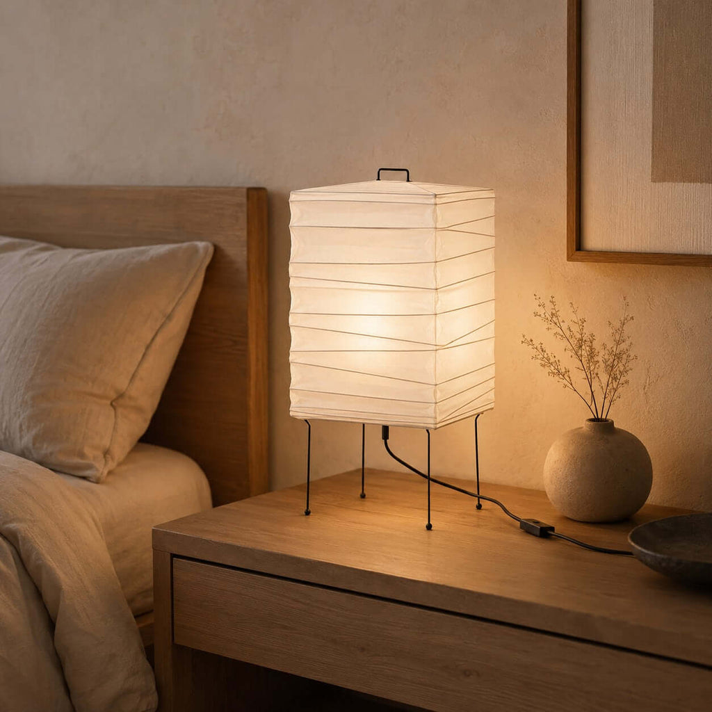 Paper Lantern Bedside Lamp — Table Lamp | Maison Monashee — view 12