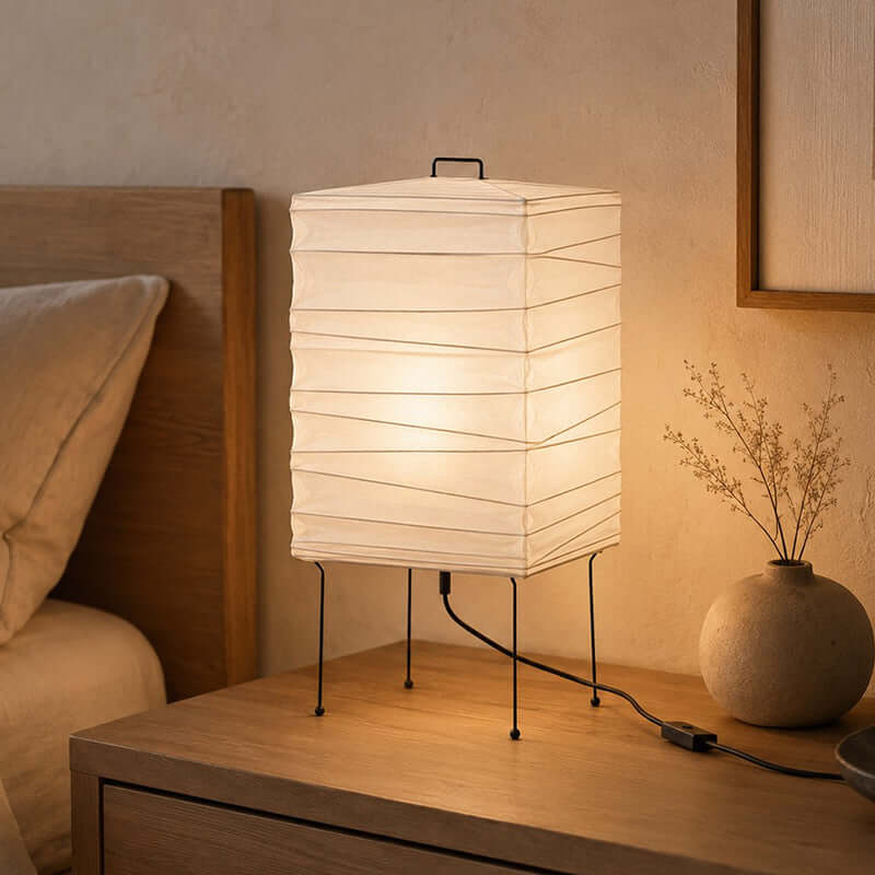 Paper Lantern Bedside Lamp — Table Lamp | Maison Monashee — view 10