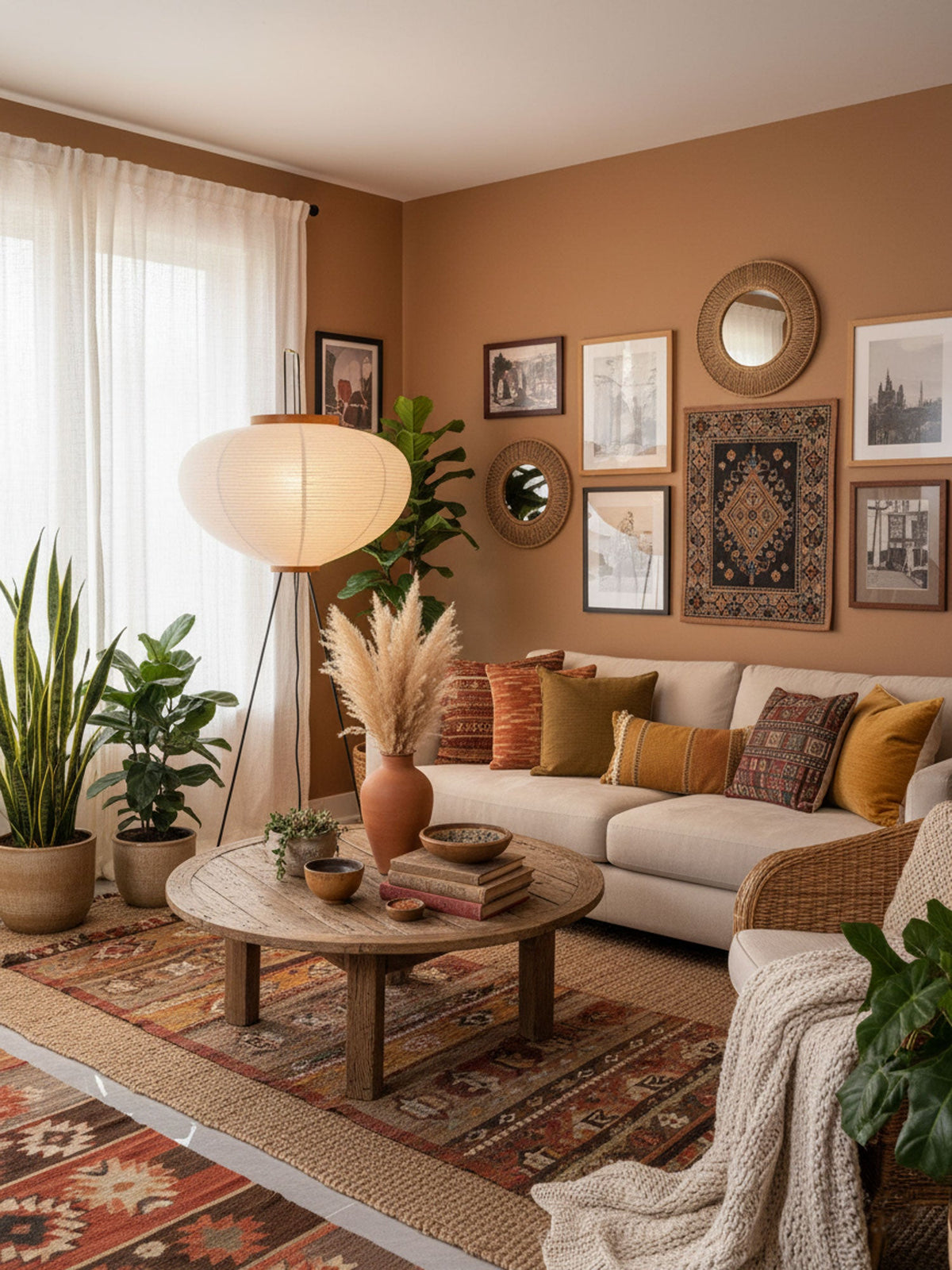 Rice Paper Floor Lamp — Floor Lamp | Maison Monashee — view 10