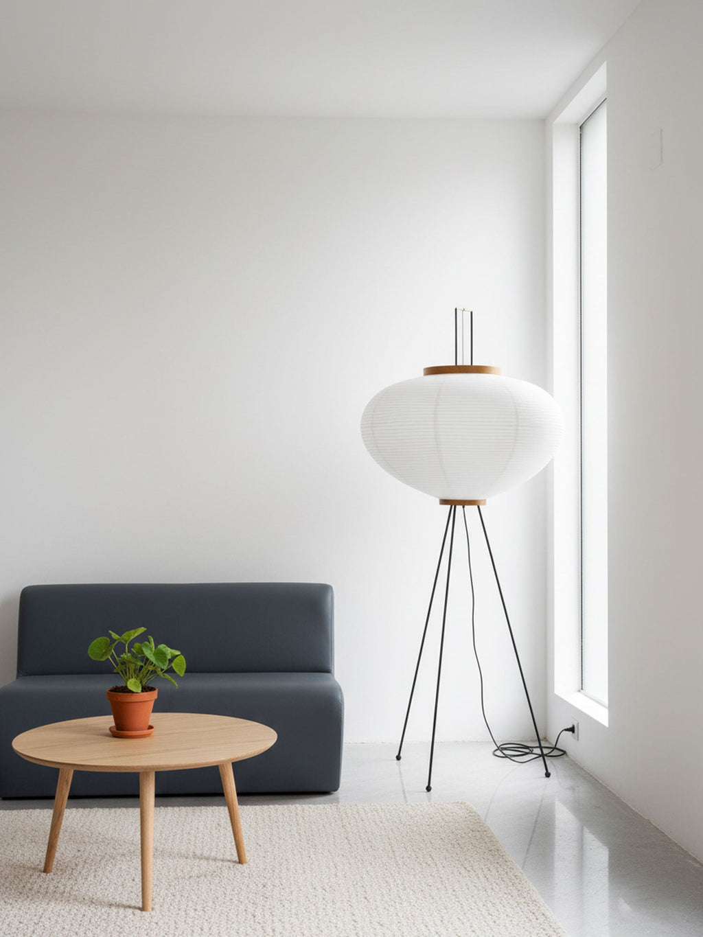 Rice Paper Floor Lamp — Floor Lamp | Maison Monashee — view 11