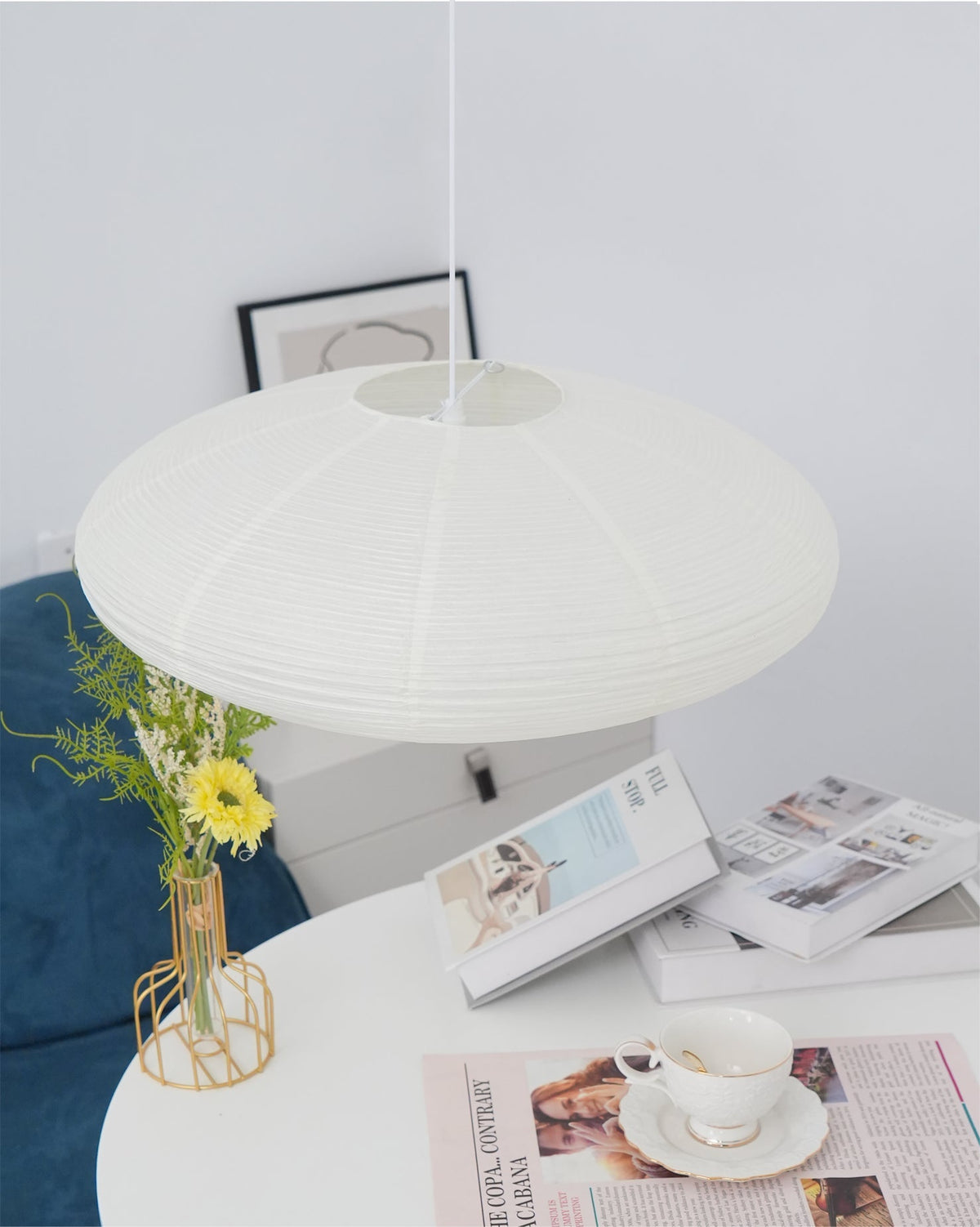 Washi Paper Pendant Light — Pendant Light | Maison Monashee — view 51