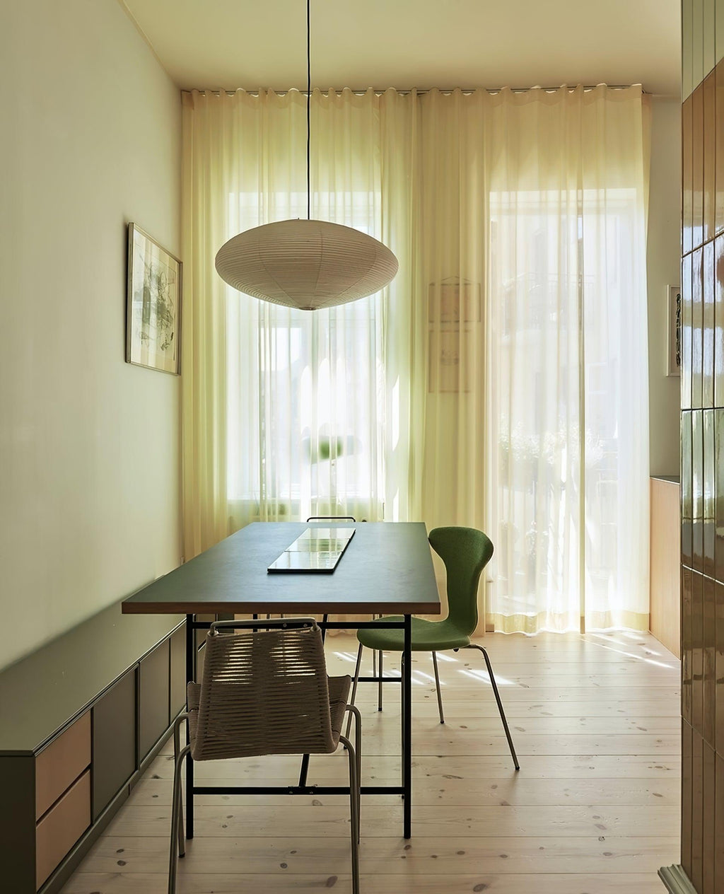 Washi Paper Pendant Light — Pendant Light | Maison Monashee — view 38