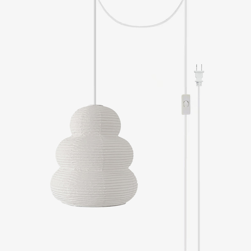 Oval Paper Pendant Light — Pendant Light | Maison Monashee — view 38