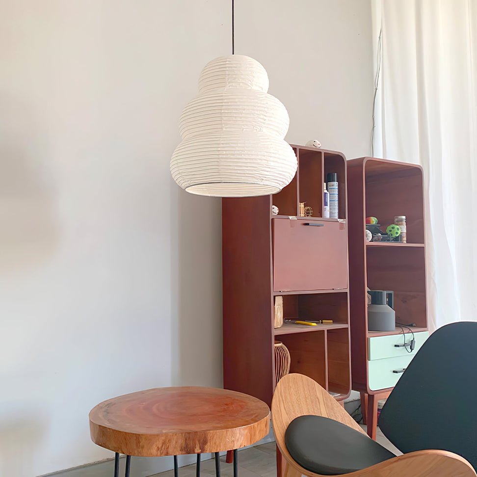 Oval Paper Pendant Light — Pendant Light | Maison Monashee — view 15