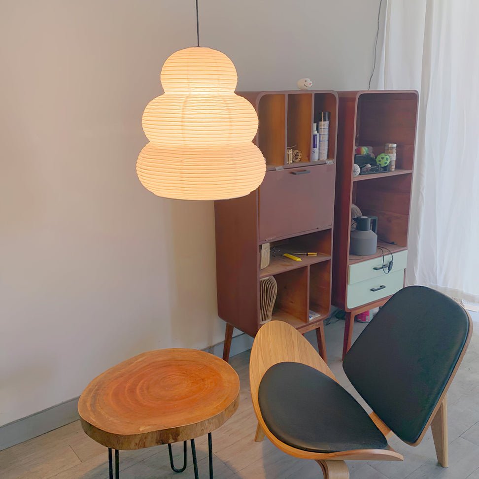 Oval Paper Pendant Light — Pendant Light | Maison Monashee — view 14