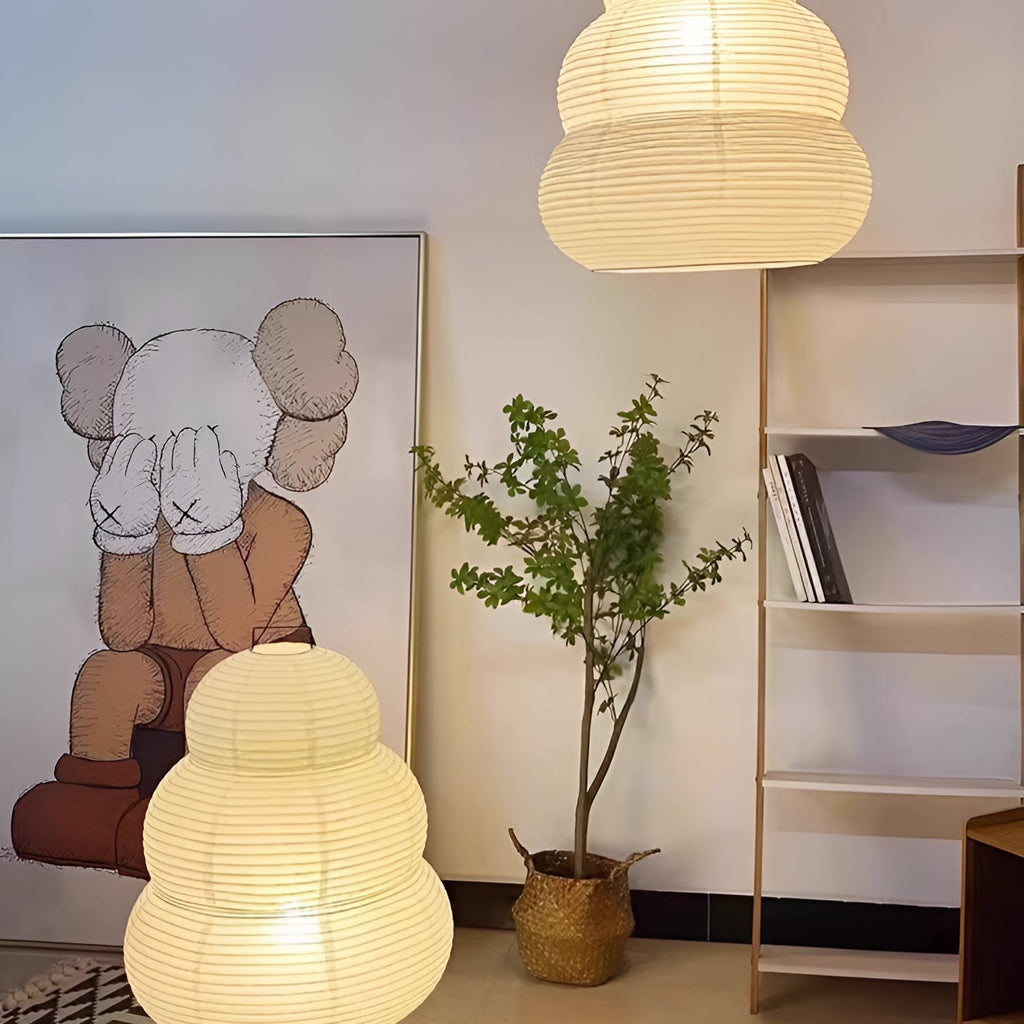 Oval Paper Pendant Light — Pendant Light | Maison Monashee — view 31