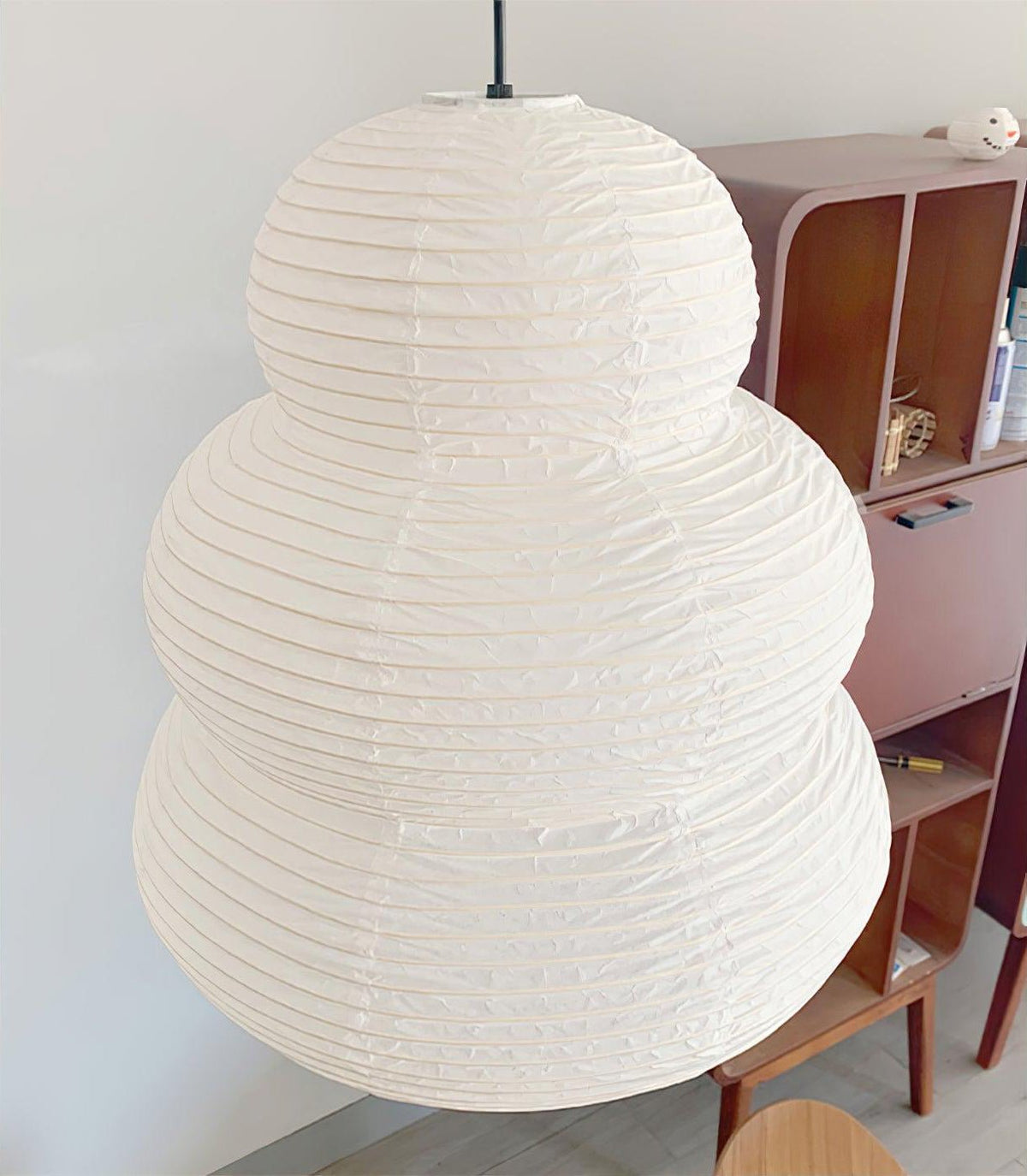 Oval Paper Pendant Light — Pendant Light | Maison Monashee — view 40