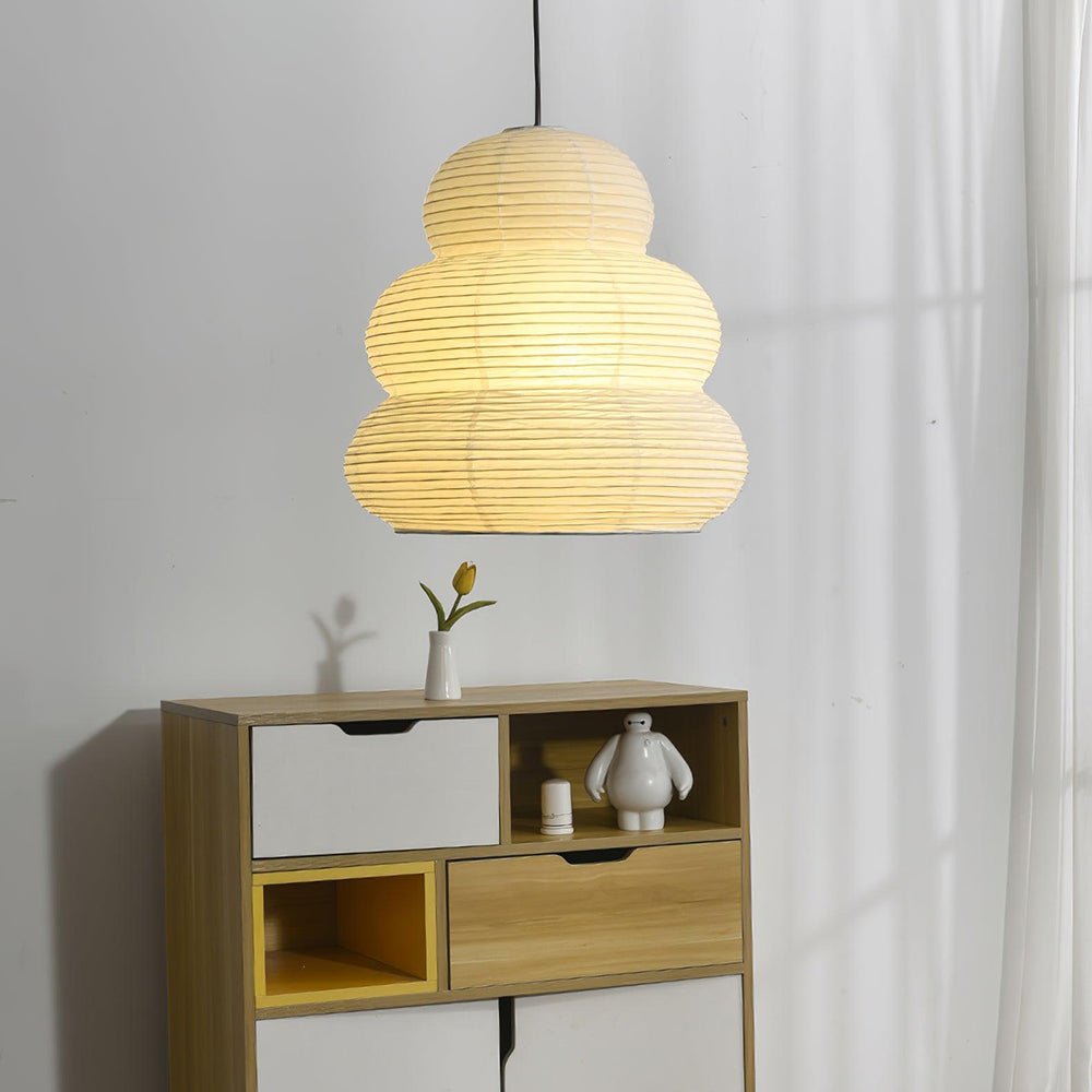 Oval Paper Pendant Light — Pendant Light | Maison Monashee — view 23