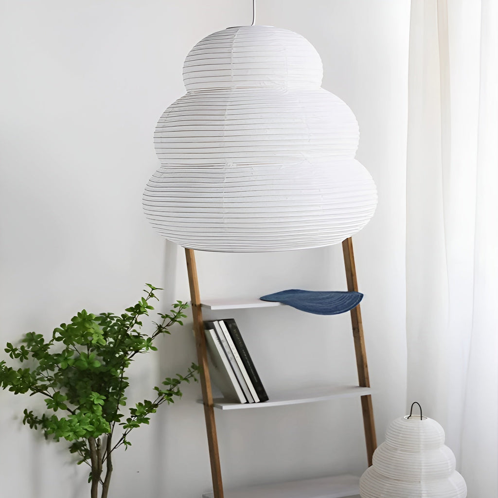 Oval Paper Pendant Light — Pendant Light | Maison Monashee — view 26