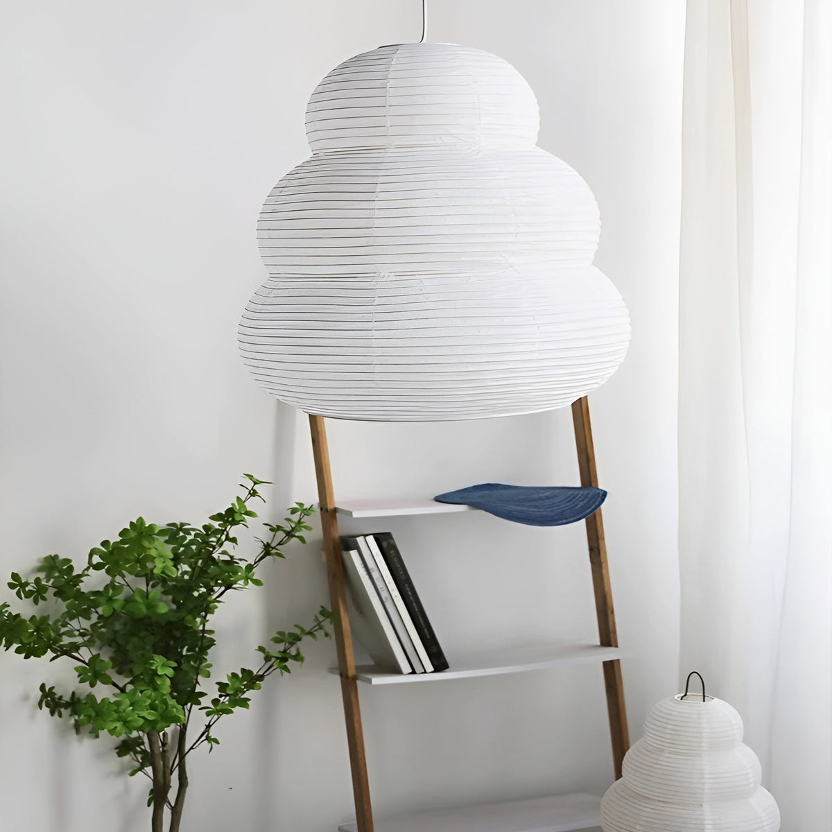 Oval Paper Pendant Light — Pendant Light | Maison Monashee — view 26