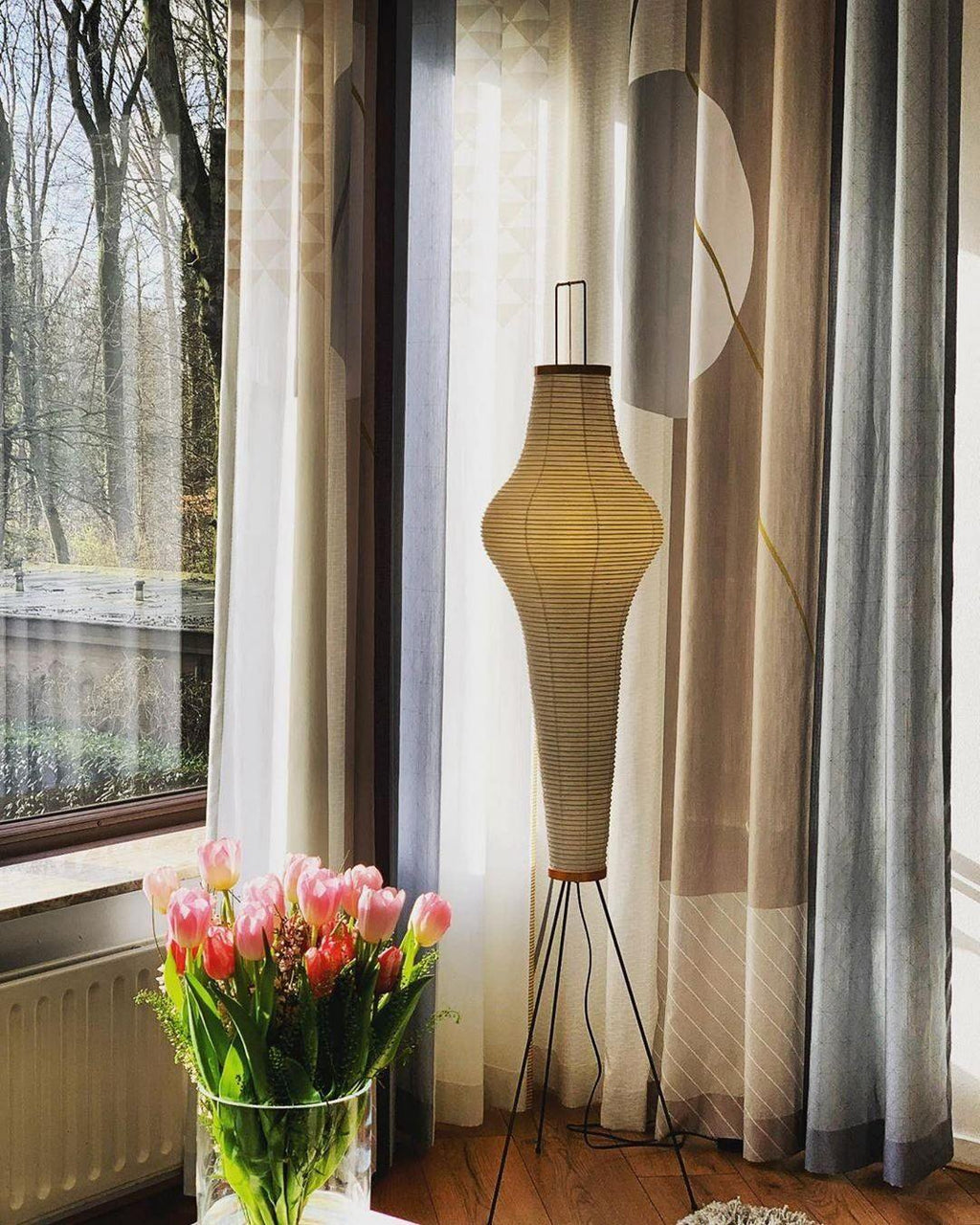 Rice Paper Floor Lamp — Floor Lamp | Maison Monashee — view 113