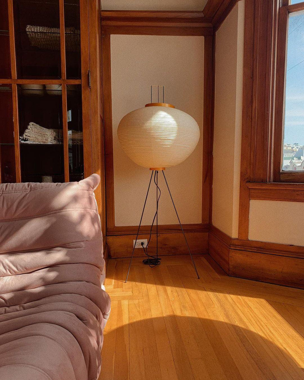 Rice Paper Floor Lamp — Floor Lamp | Maison Monashee — view 115