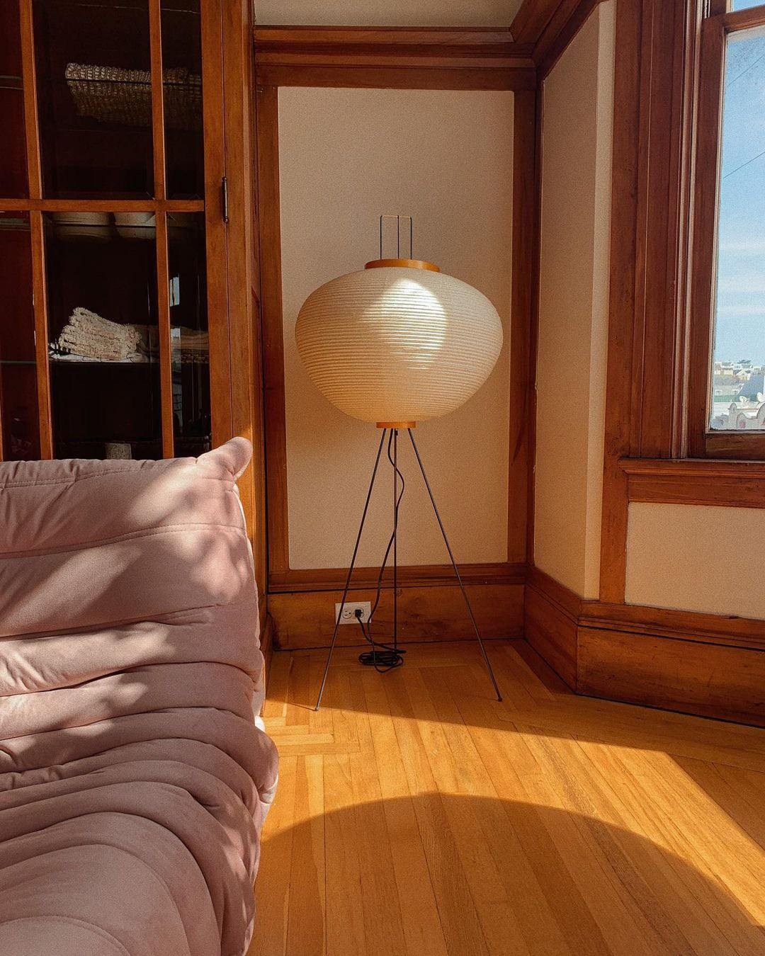 Rice Paper Floor Lamp — Floor Lamp | Maison Monashee — view 115