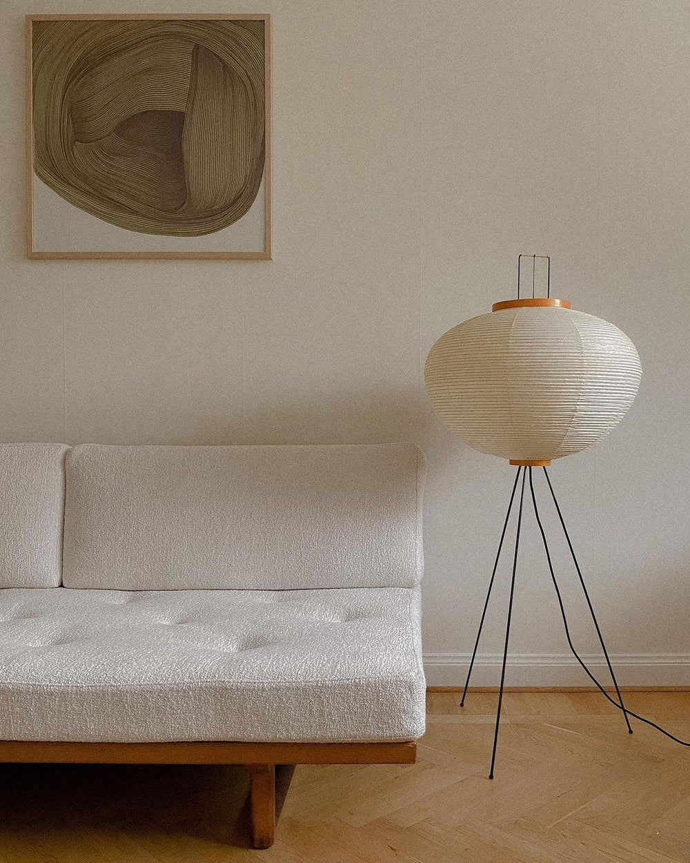 Rice Paper Floor Lamp — Floor Lamp | Maison Monashee — view 116