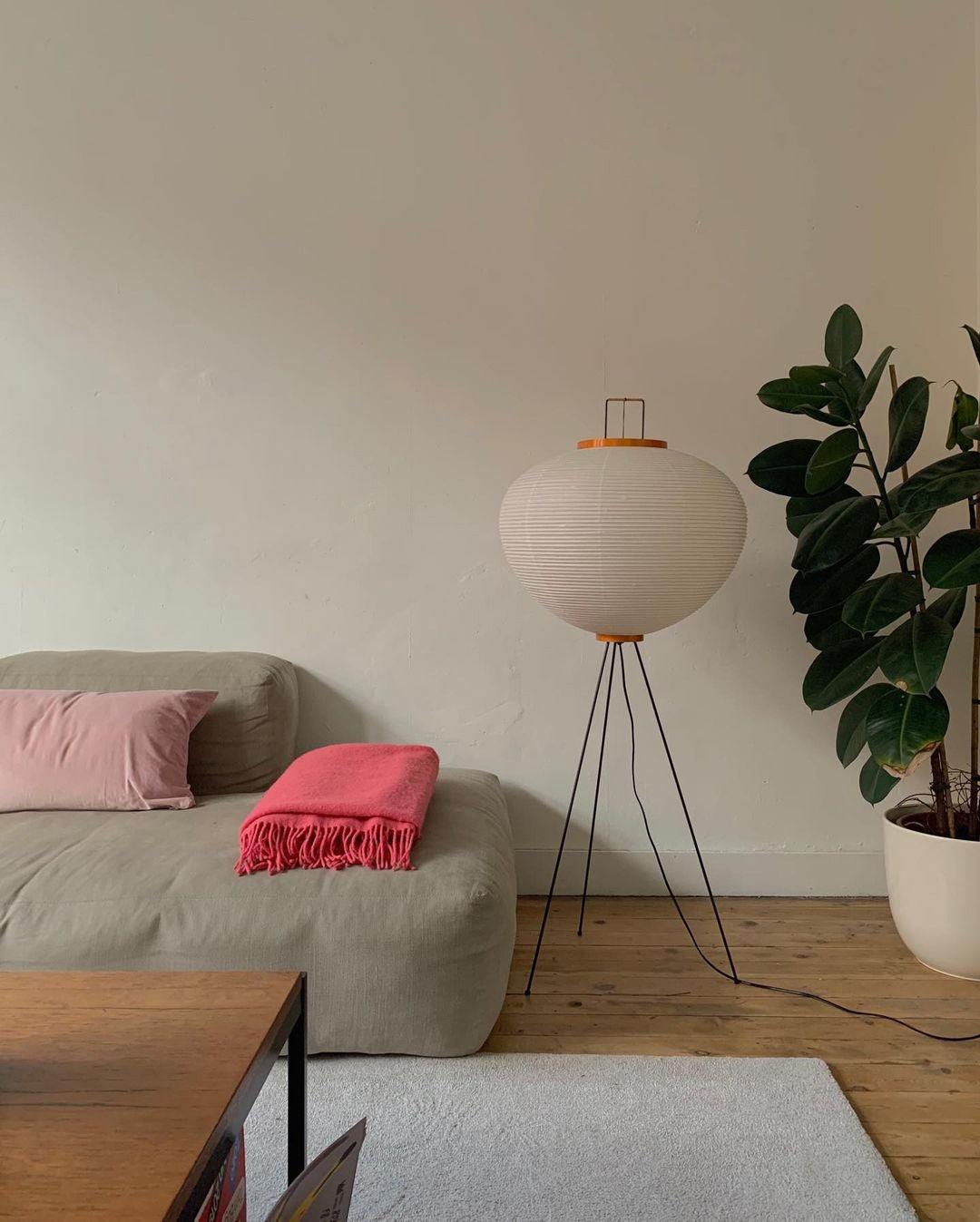 Rice Paper Floor Lamp — Floor Lamp | Maison Monashee — view 121