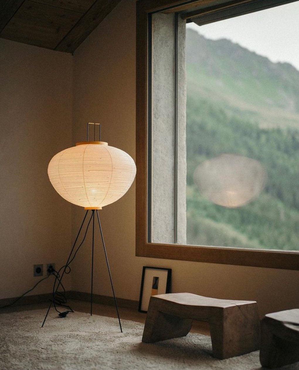 Rice Paper Floor Lamp — Floor Lamp | Maison Monashee — view 31