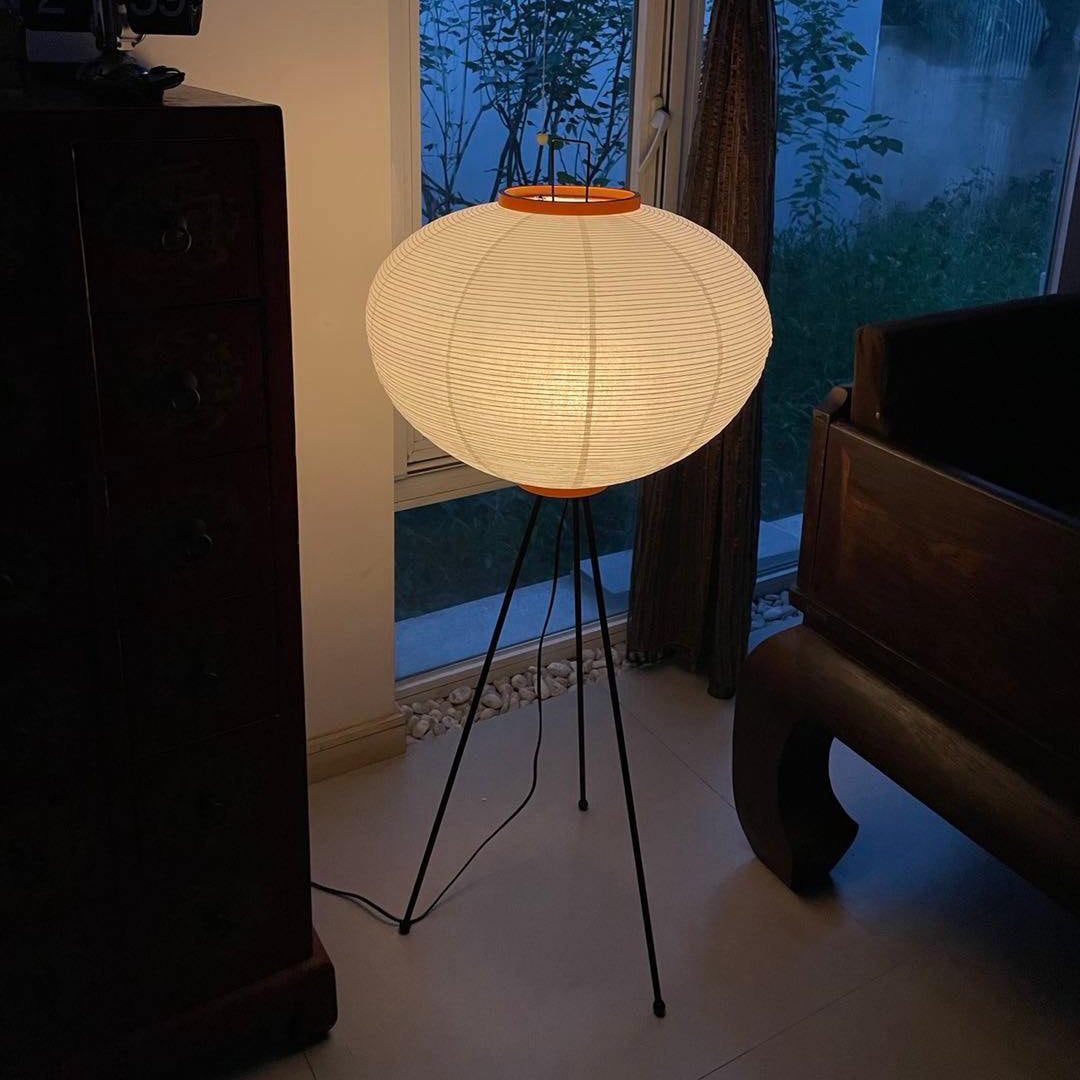 Rice Paper Floor Lamp — Floor Lamp | Maison Monashee — view 27