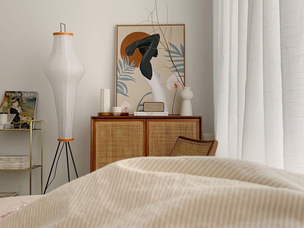 Rice Paper Floor Lamp — Floor Lamp | Maison Monashee — view 131