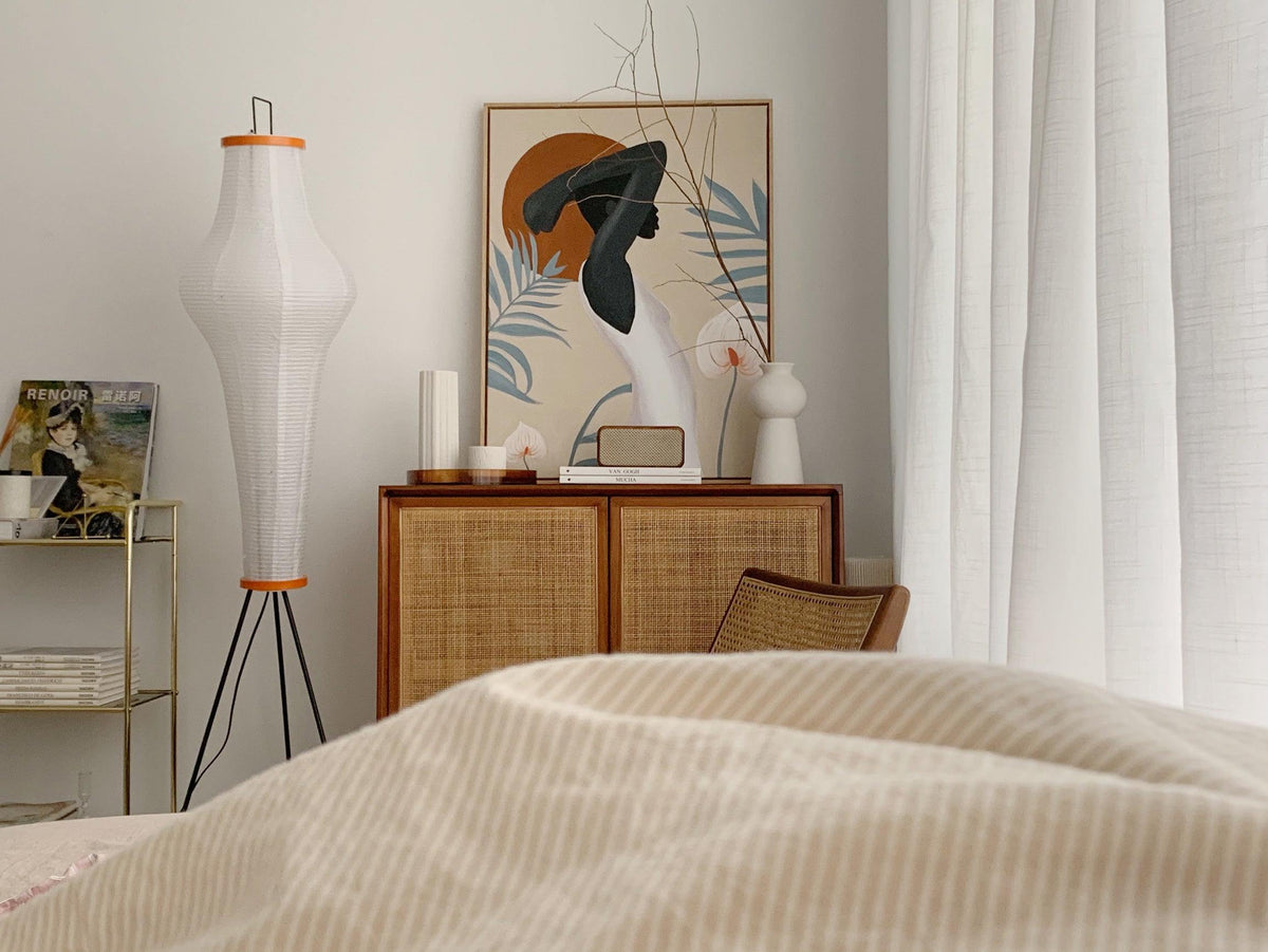 Rice Paper Floor Lamp — Floor Lamp | Maison Monashee — view 131