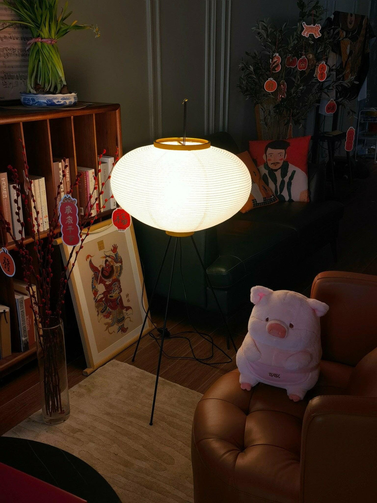 Rice Paper Floor Lamp — Floor Lamp | Maison Monashee — view 137