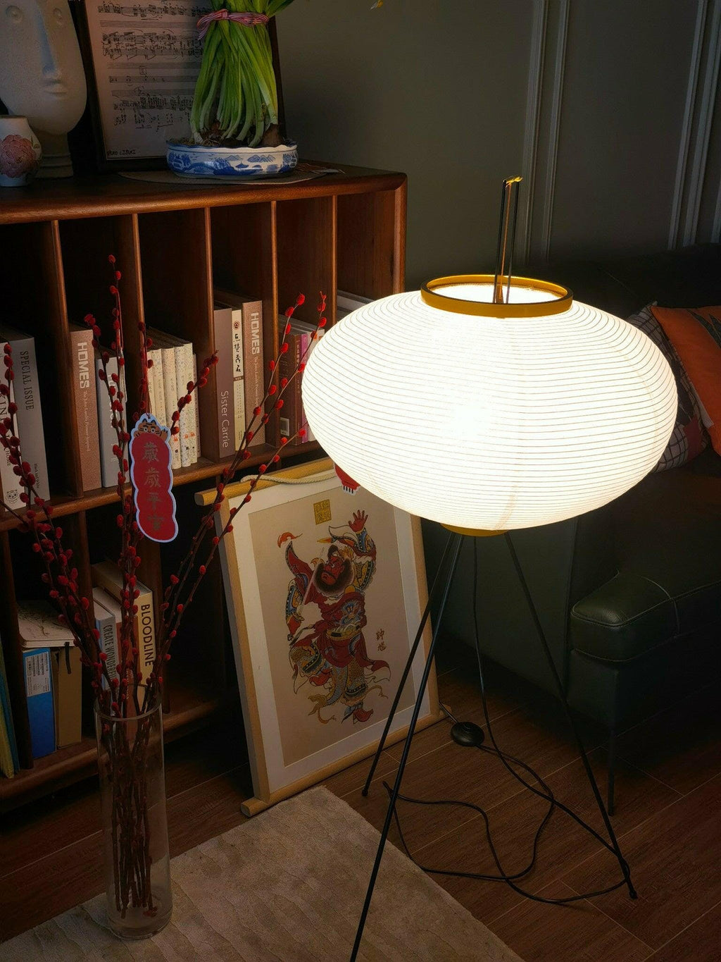 Rice Paper Floor Lamp — Floor Lamp | Maison Monashee — view 30