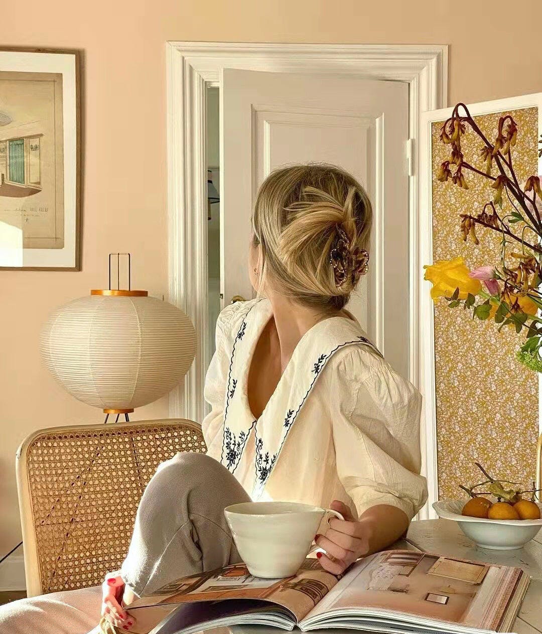 Rice Paper Floor Lamp — Floor Lamp | Maison Monashee — view 99
