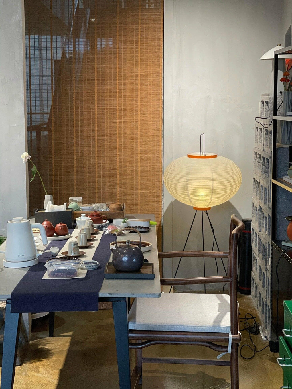 Rice Paper Floor Lamp — Floor Lamp | Maison Monashee — view 138