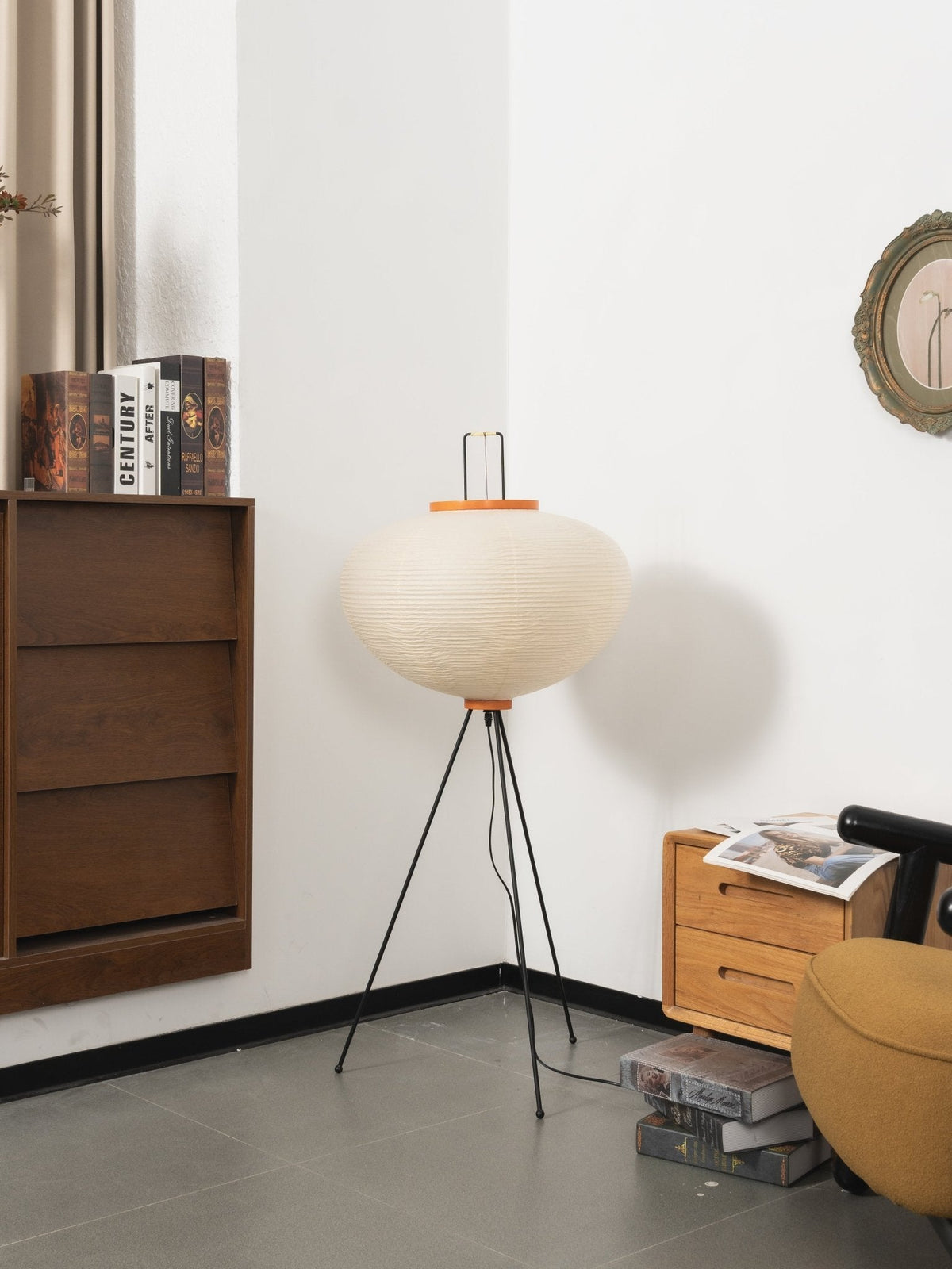 Rice Paper Floor Lamp — Floor Lamp | Maison Monashee — view 198