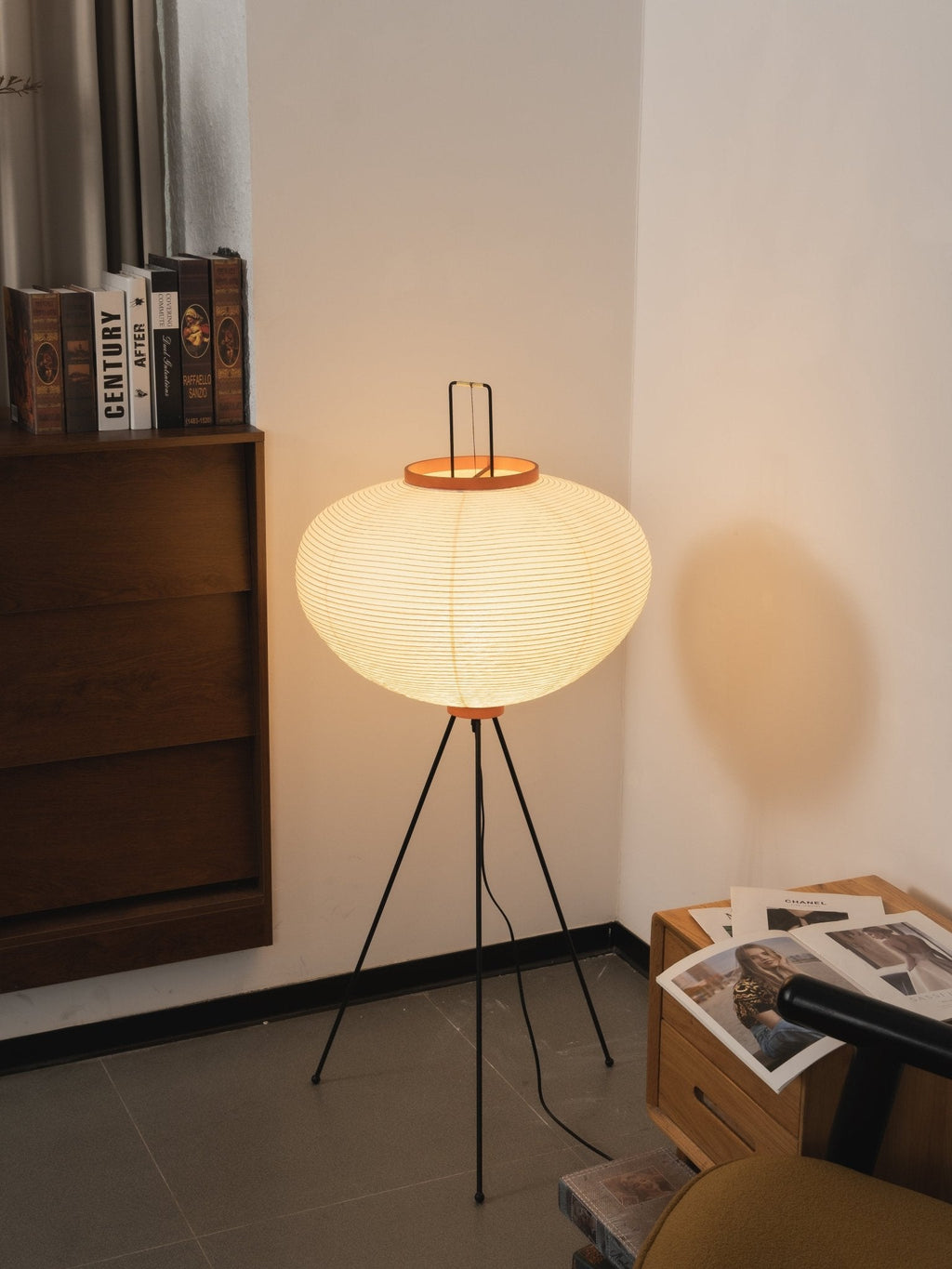 Rice Paper Floor Lamp — Floor Lamp | Maison Monashee — view 192