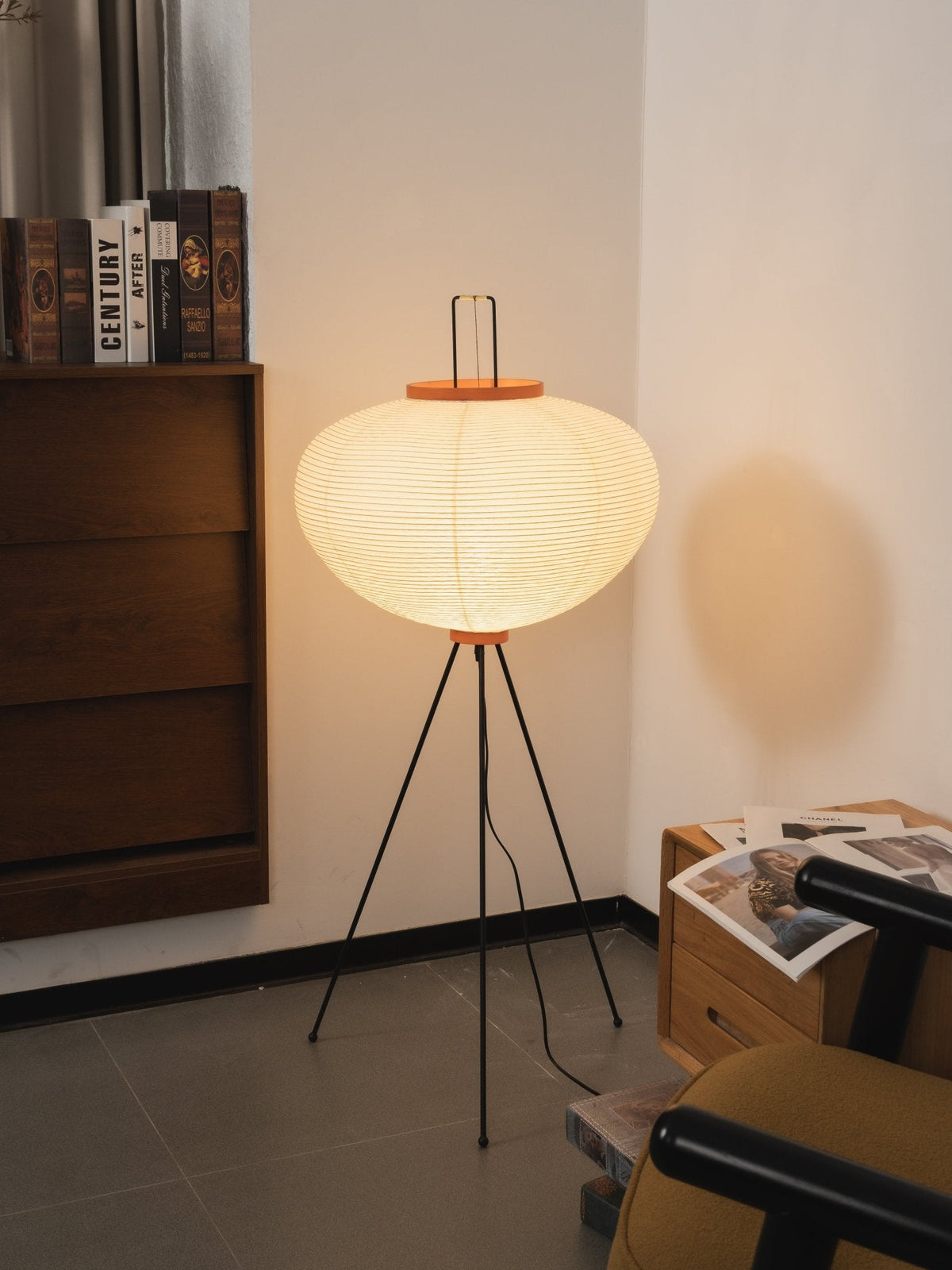 Rice Paper Floor Lamp — Floor Lamp | Maison Monashee — view 193