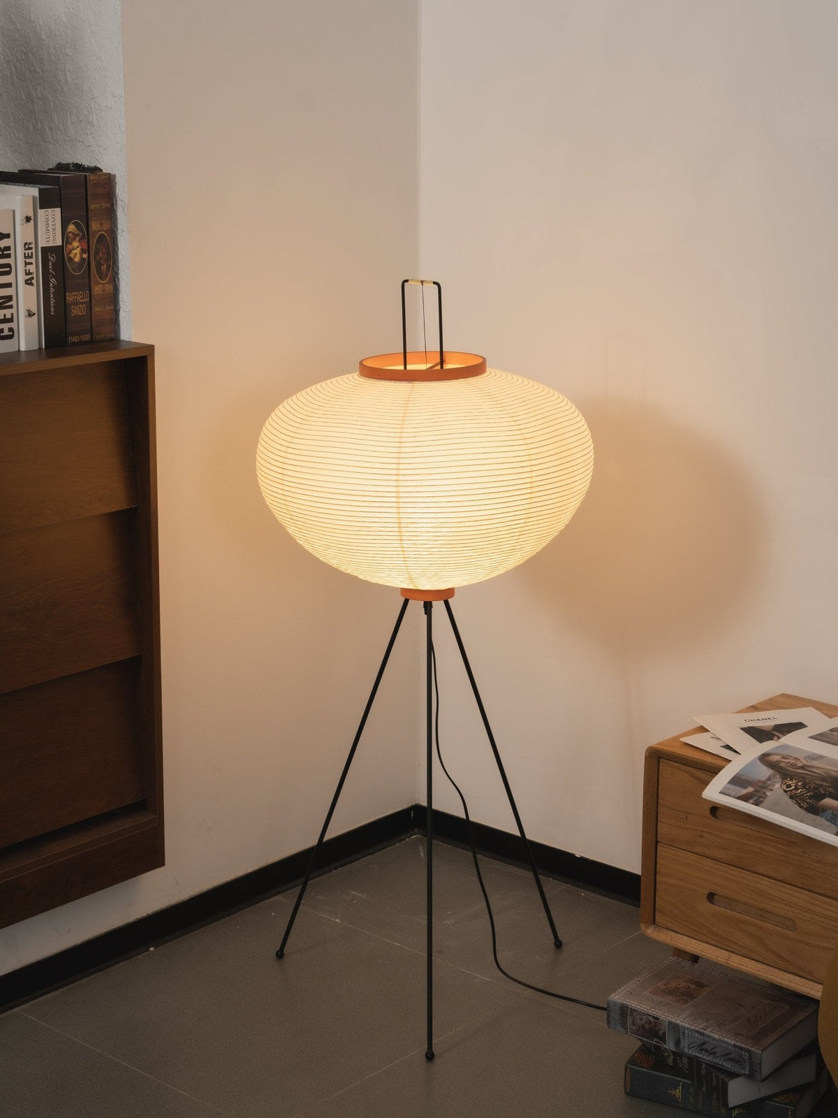Rice Paper Floor Lamp — Floor Lamp | Maison Monashee — view 195