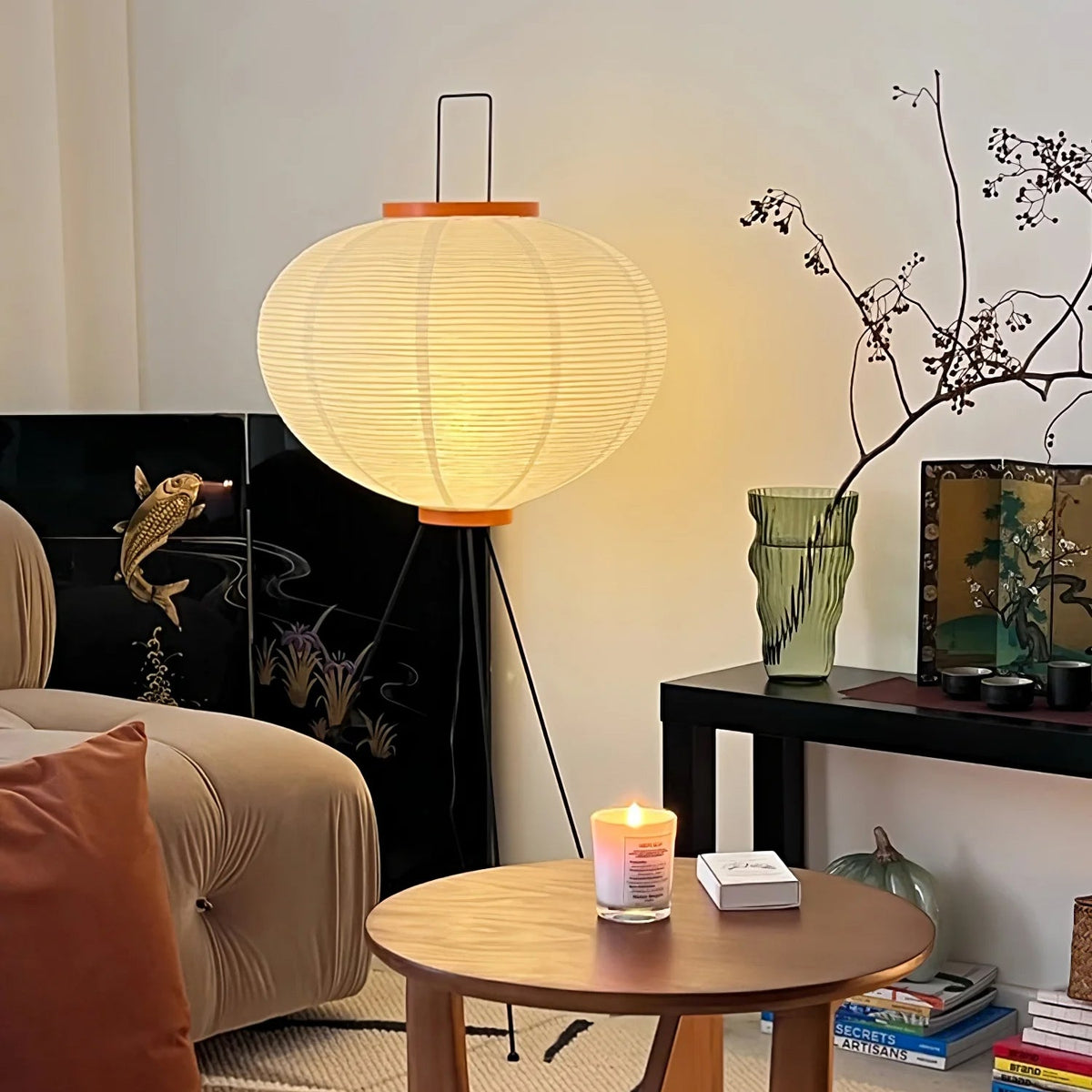 Rice Paper Floor Lamp — Floor Lamp | Maison Monashee — view 8
