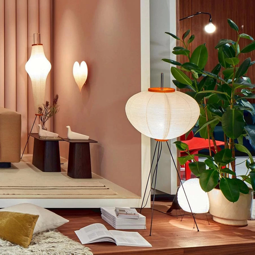 Rice Paper Floor Lamp — Floor Lamp | Maison Monashee — view 86