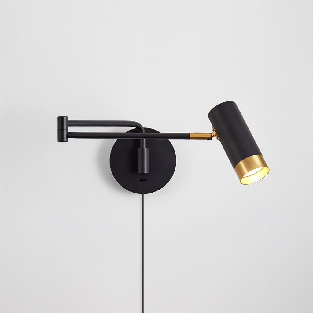 White Swing-Arm Sconce — Wall Sconce | Maison Monashee — view 7