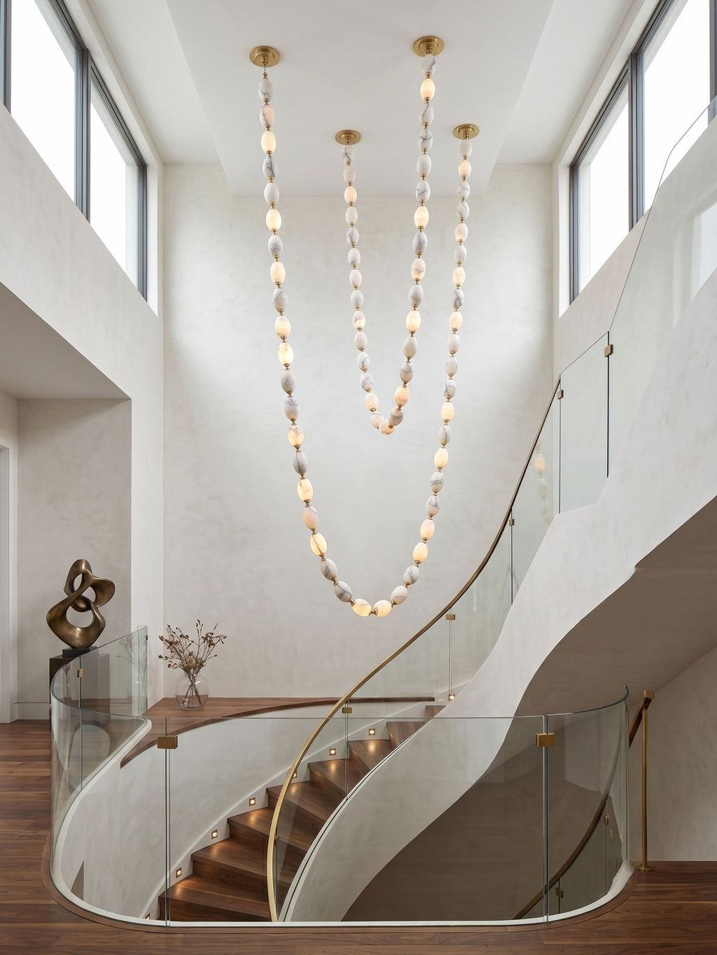 Glass Chain Chandelier — Chandelier | Maison Monashee — view 6