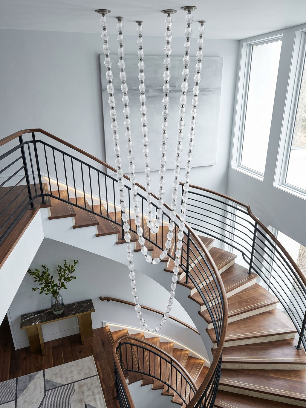 Glass Chain Chandelier — Chandelier | Maison Monashee — view 5