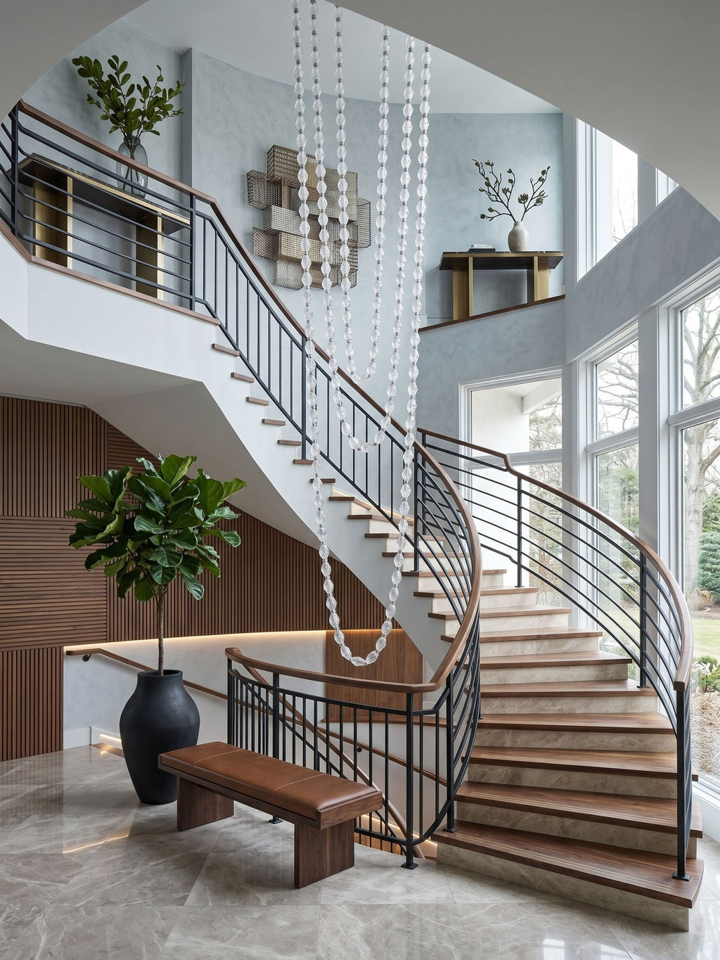 Glass Chain Chandelier — Chandelier | Maison Monashee — view 3