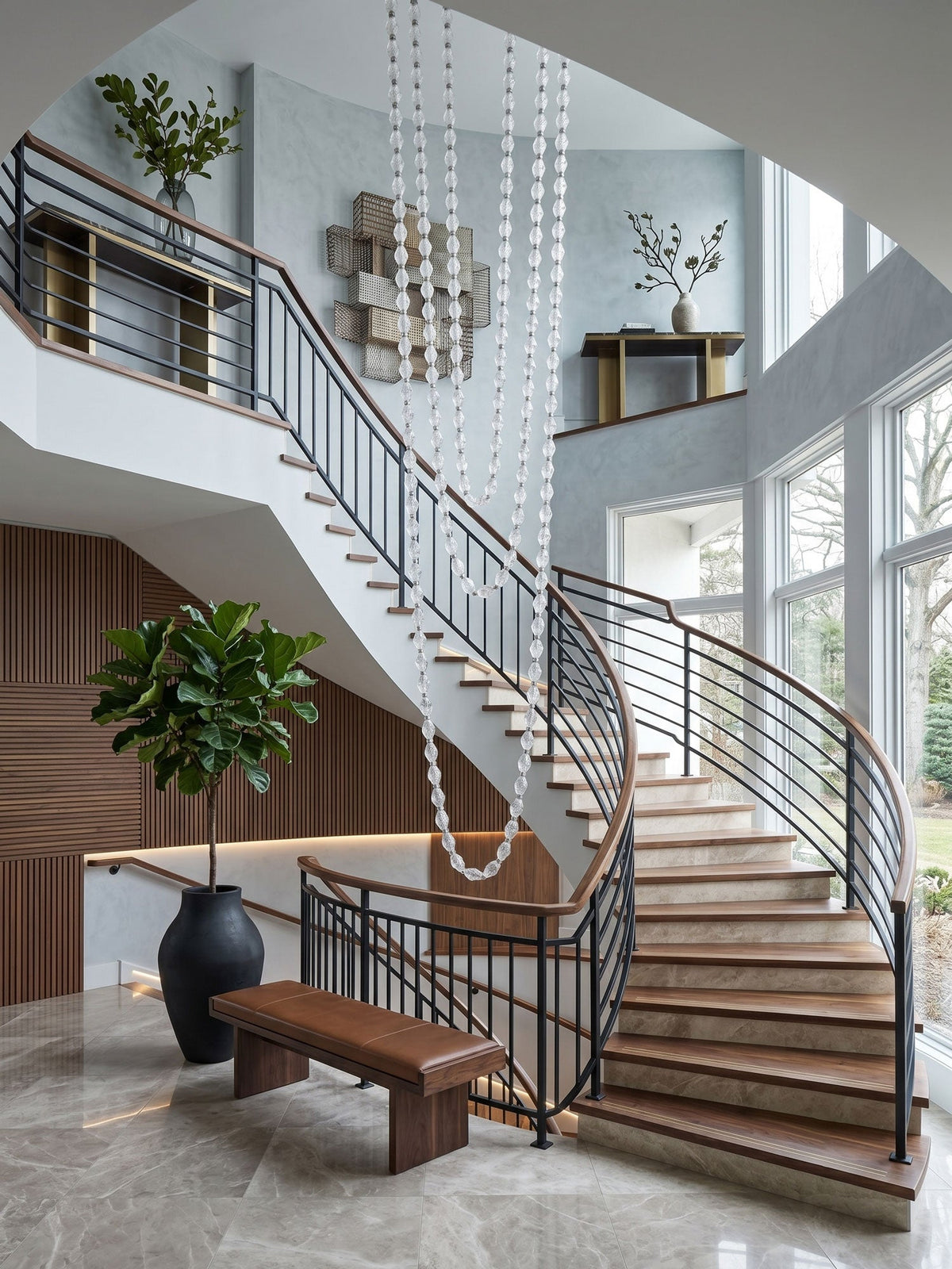 Glass Chain Chandelier — Chandelier | Maison Monashee — view 3