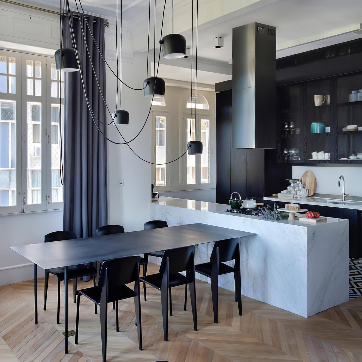Modern Black Pendant Light Kitchen — Pendant Light | Maison Monashee — view 11