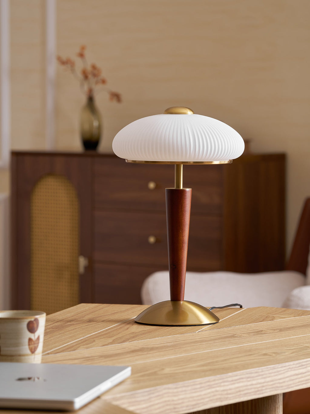 Mid-Century Mushroom Table Lamp — Table Lamp | Maison Monashee — view 27