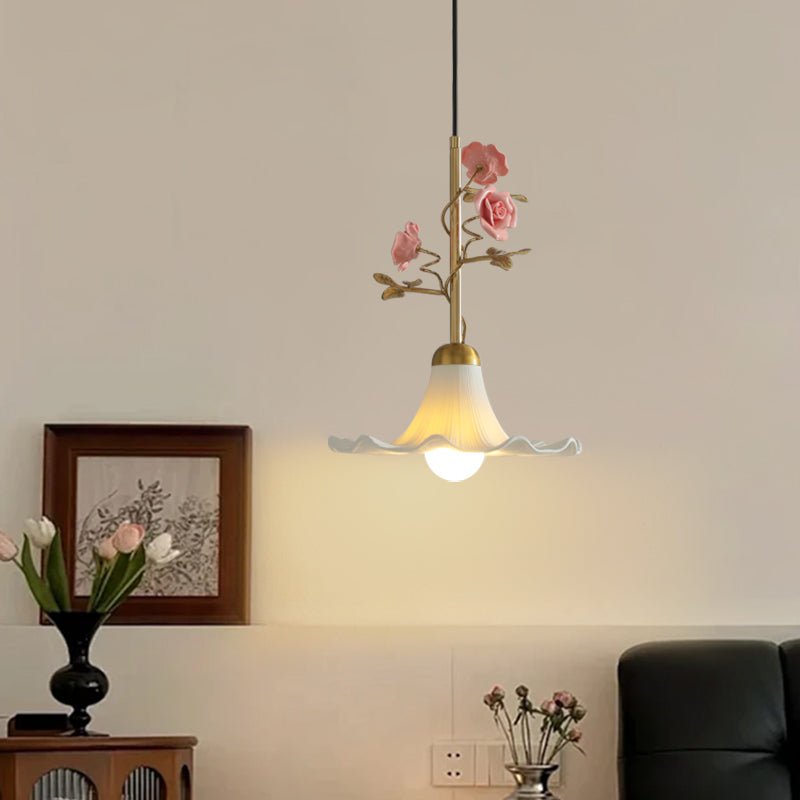Pink Glass Pendant Light — Pendant Light | Maison Monashee — view 6