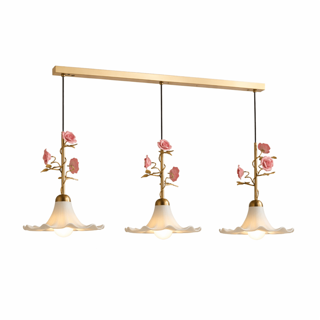 Pink Glass Pendant Light — Pendant Light | Maison Monashee — view 12