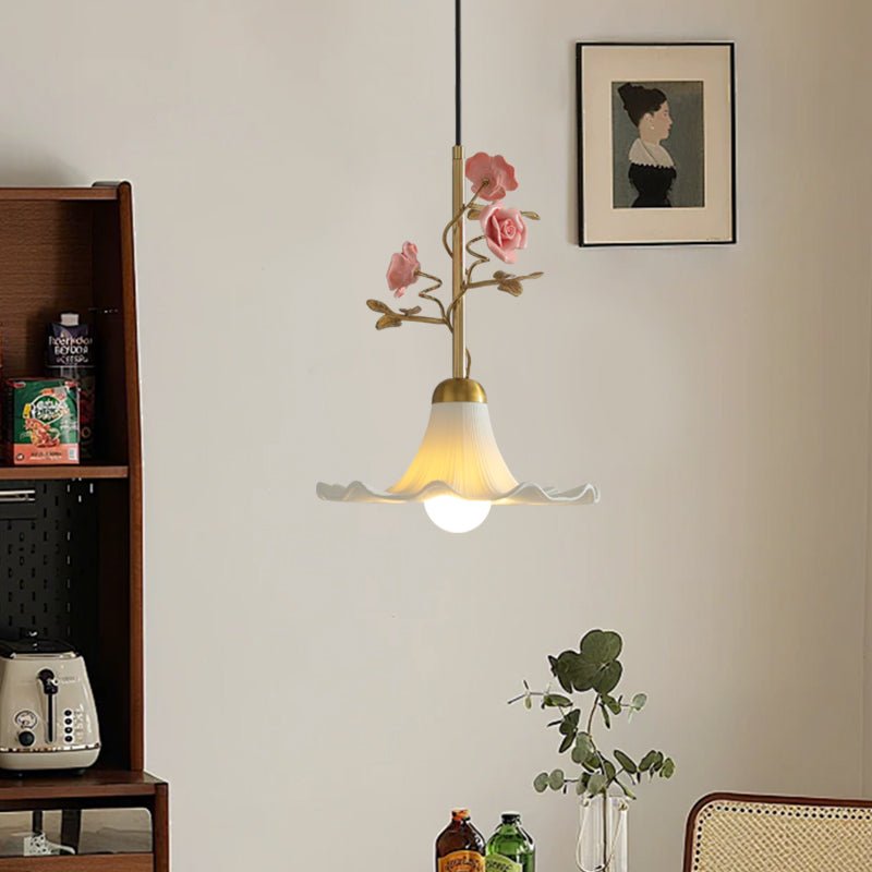 Pink Glass Pendant Light — Pendant Light | Maison Monashee — view 5