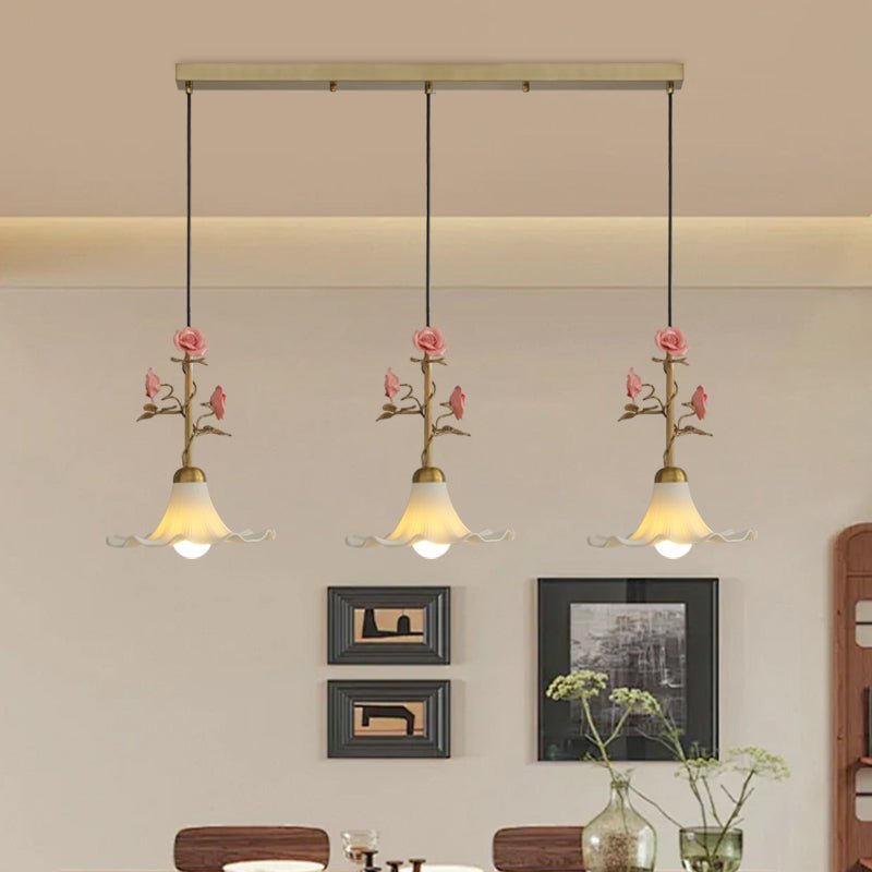 Pink Glass Pendant Light — Pendant Light | Maison Monashee — view 7