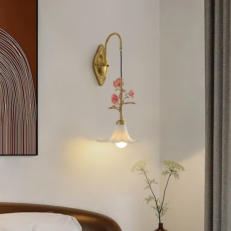 Pink Glass Sconce — Wall Sconce | Maison Monashee — view 6