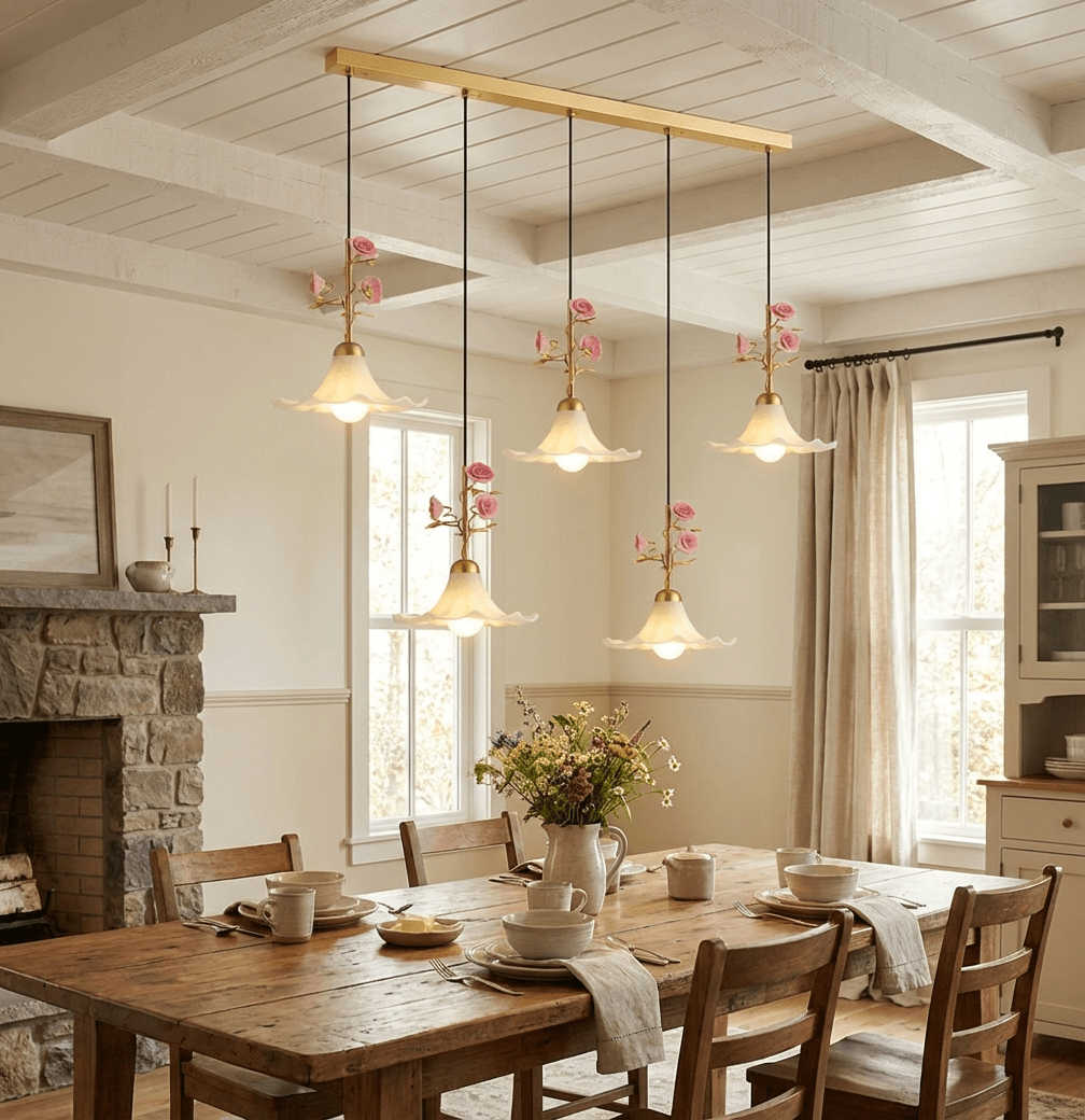 Pink Glass Pendant Light — Pendant Light | Maison Monashee — view 9