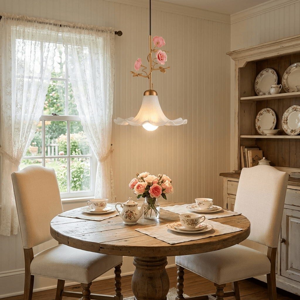 Pink Glass Pendant Light — Pendant Light | Maison Monashee — view 4