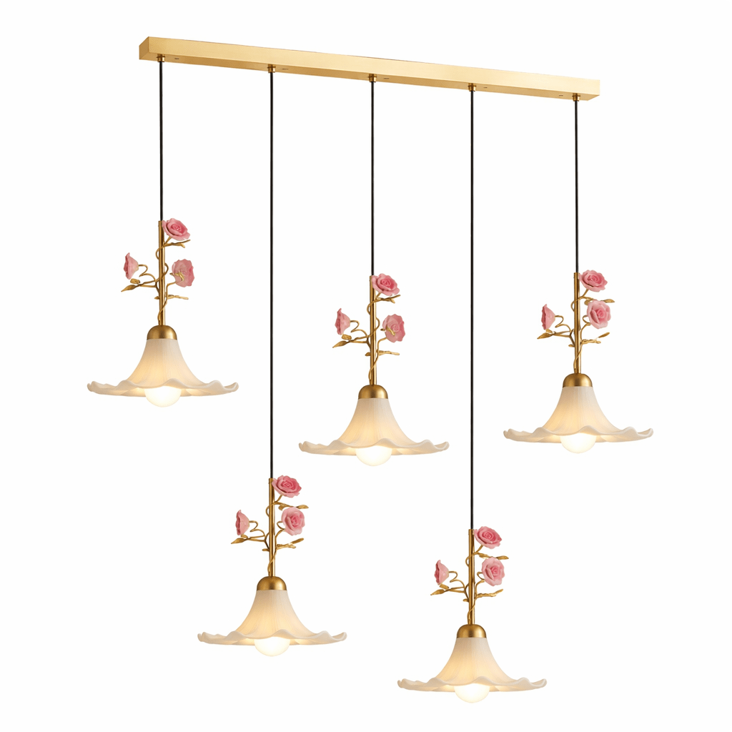 Pink Glass Pendant Light — Pendant Light | Maison Monashee — view 10