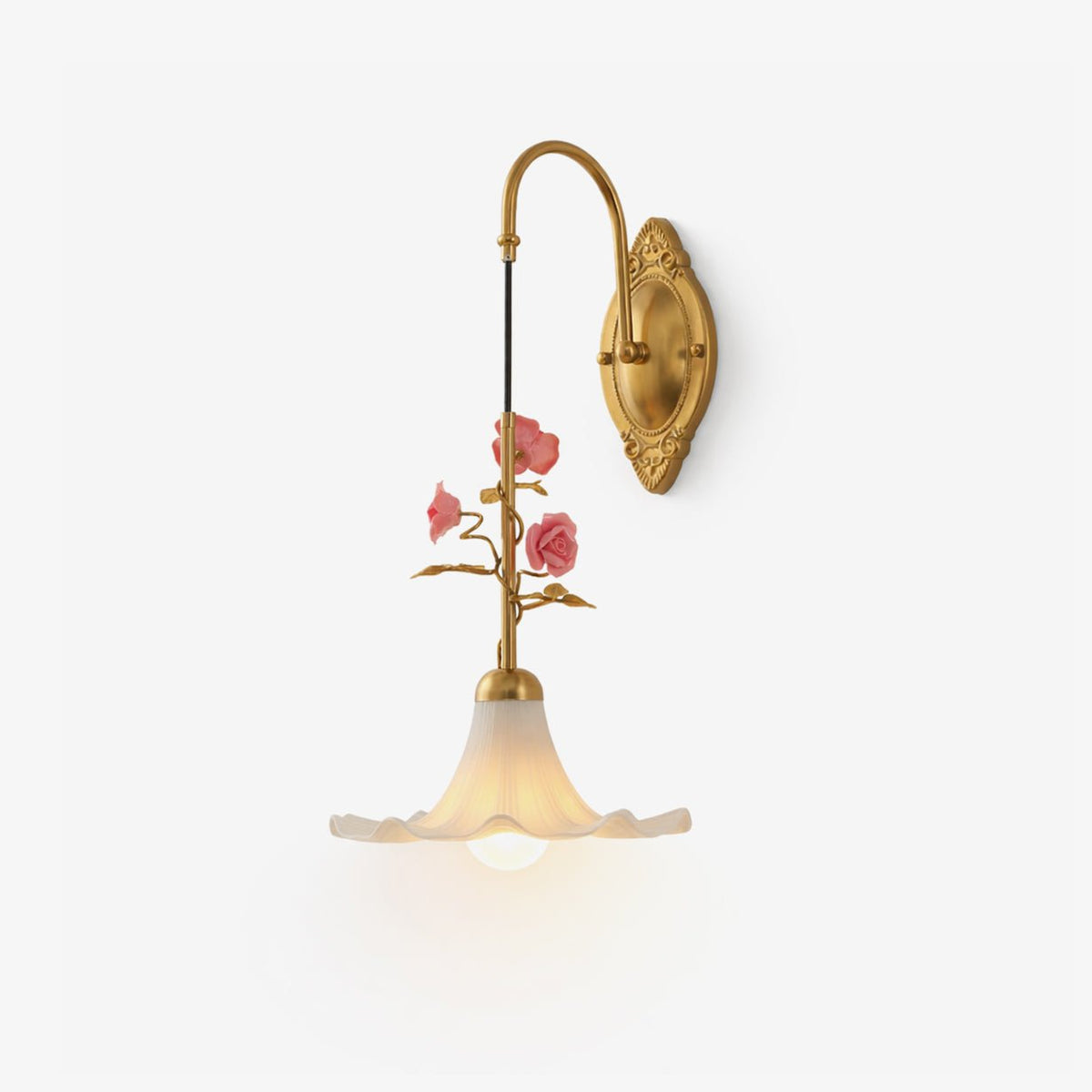 Pink Glass Sconce — Wall Sconce | Maison Monashee