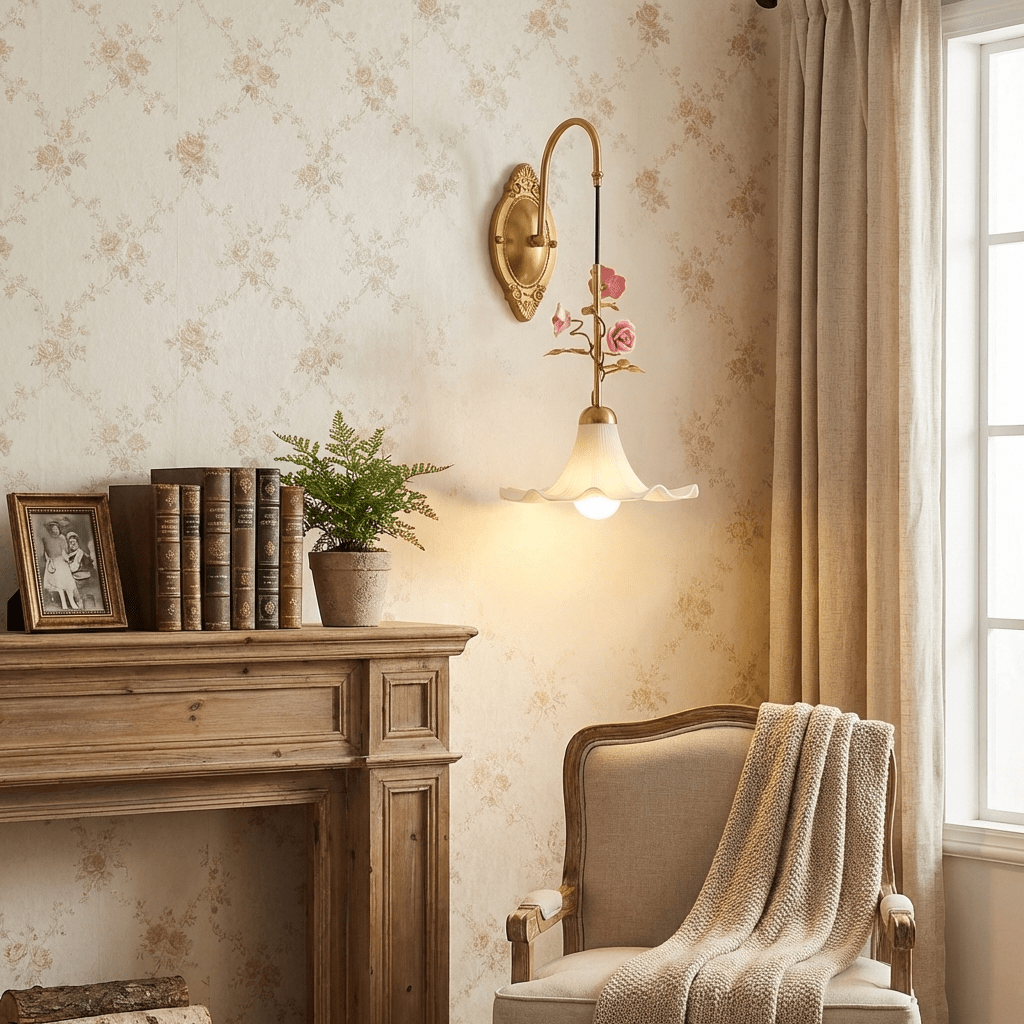 Pink Glass Sconce — Wall Sconce | Maison Monashee — view 3